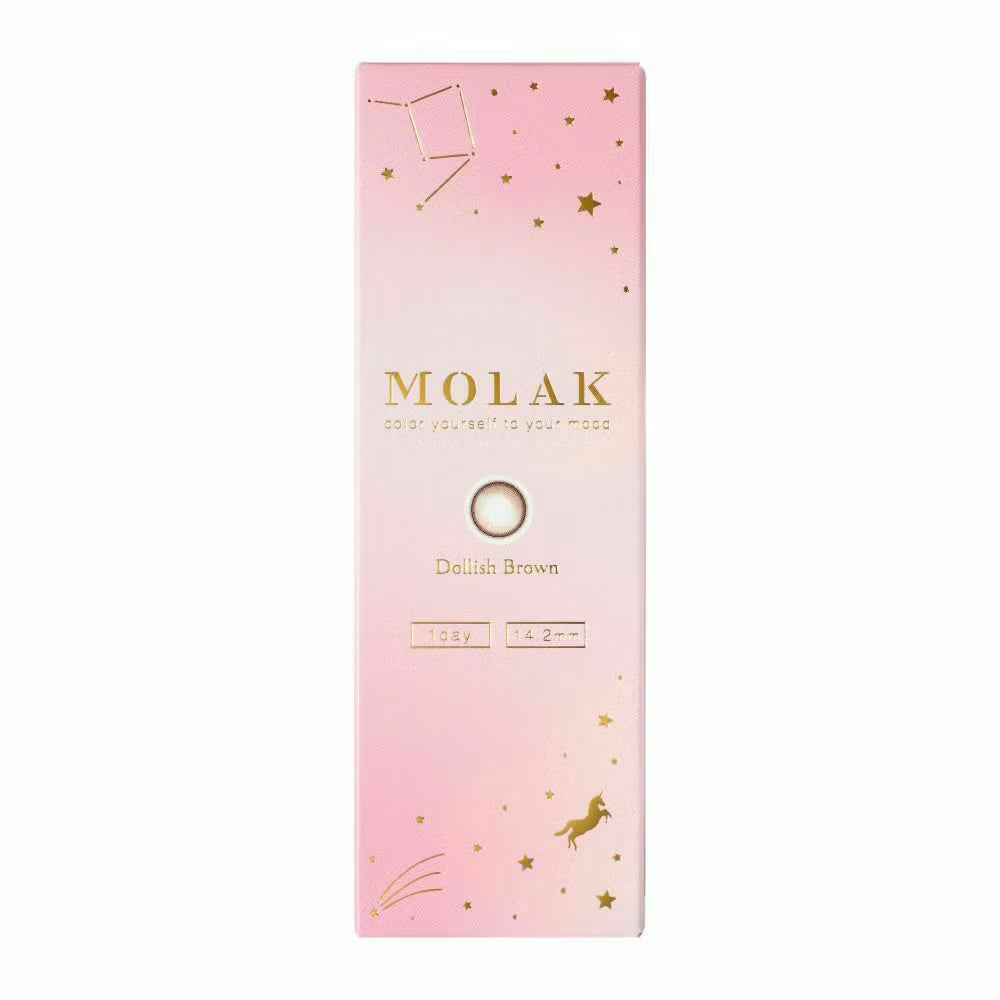 MOLAK(モラク) ワンデー ドーリッシュブラウン 1日使い捨て 処方箋不要 10枚入り